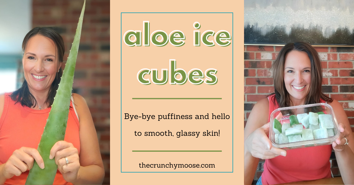 DIY Aloe Vera Ice Cubes