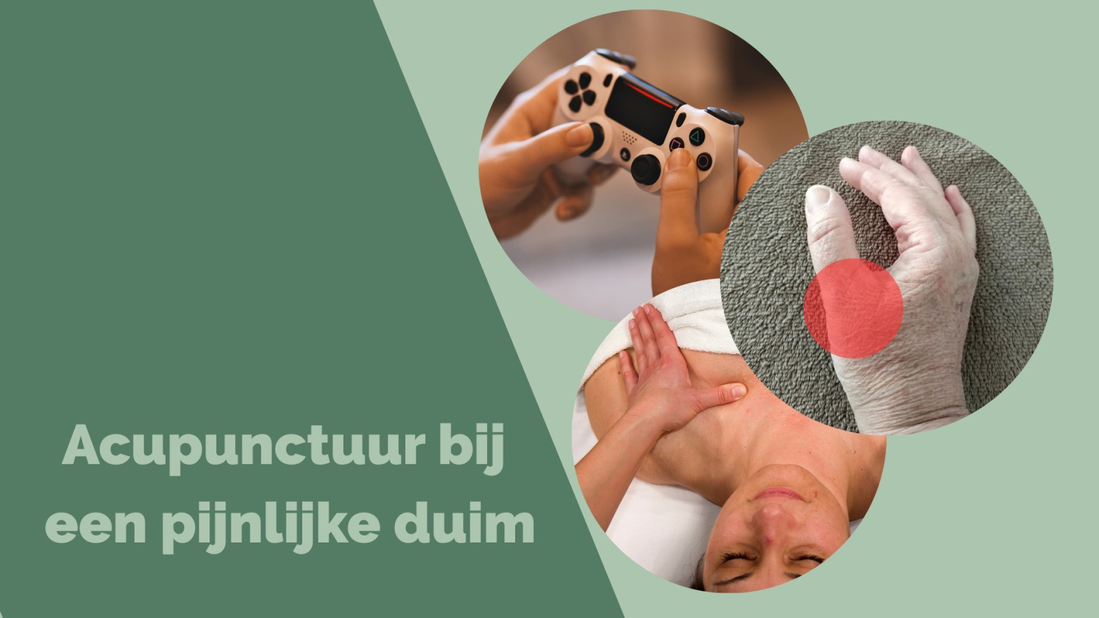 Acupunctuur bij een pijnlijke duim
