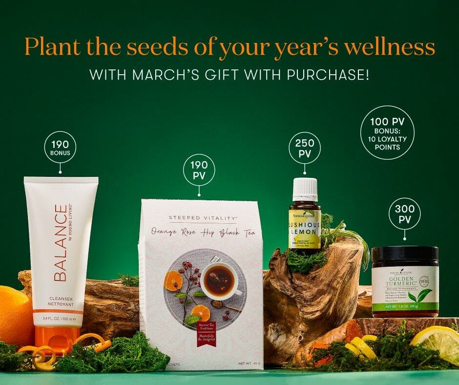Planting the Seeds to to Wellness with March 2023 Free Gifts with Purchase