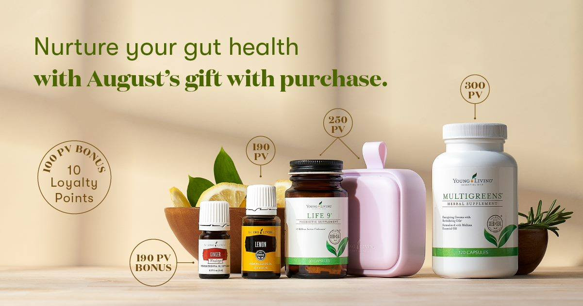 A Happy Gut and Healthy Body with August 2023's Gifts wtih Purchase