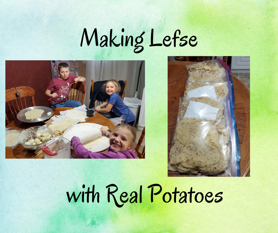 Lefse made with REAL potatoes