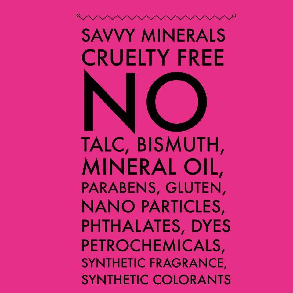 Savvy Minerals Makeup notes