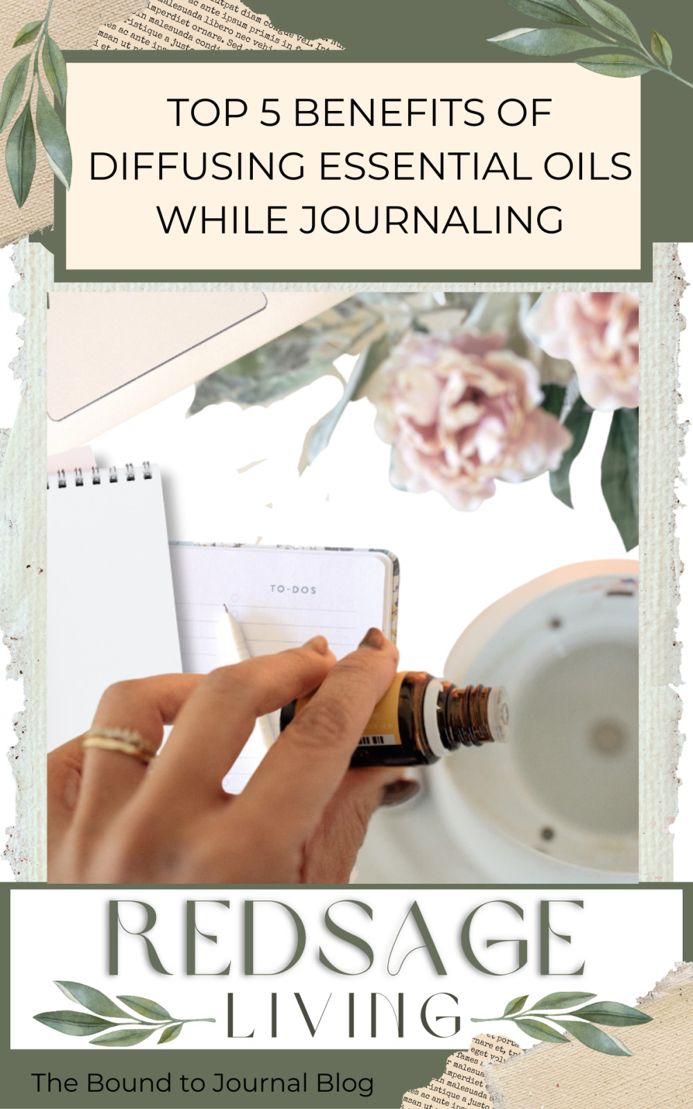 Top 5 Benefits of Diffusing Essential Oils While Journaling