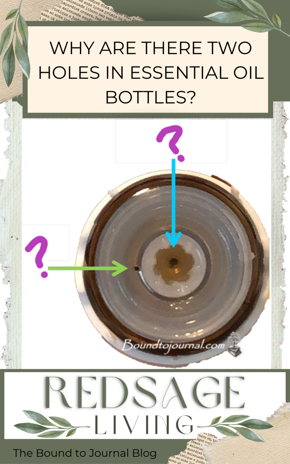 Why Two Holes in an Essential Oil Bottle?