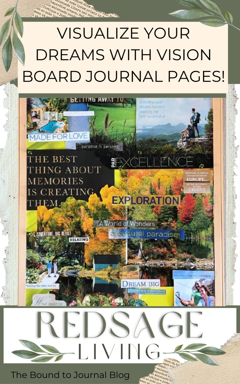 Visualize Your Dreams with Vision Board Journal Pages!