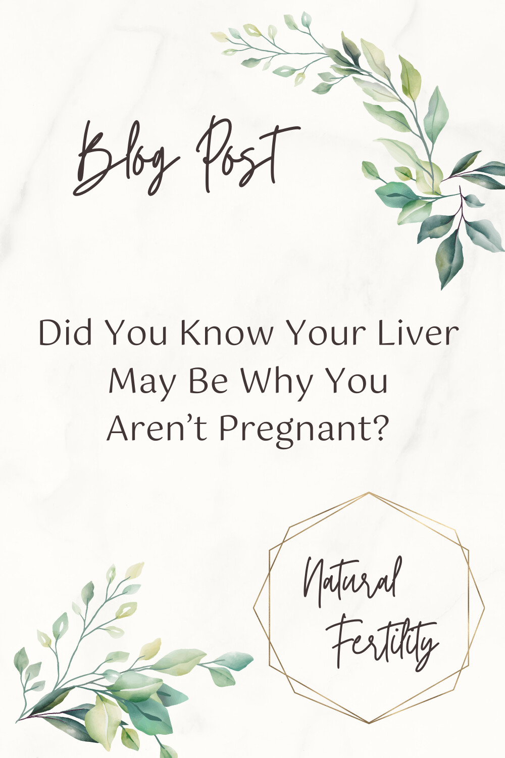 Did You Know Your Liver May Be Why You Aren’t Pregnant?