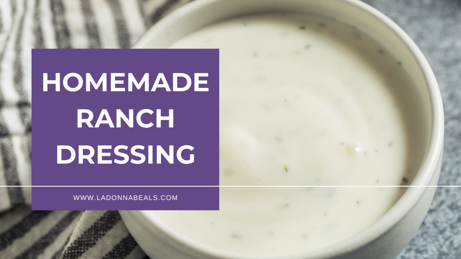 Homemade Ranch Dressing
