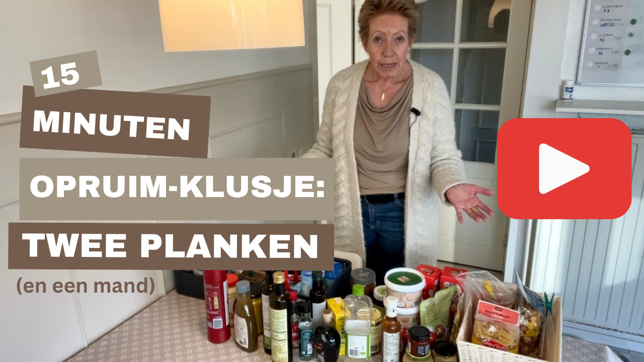 15 minuten opruim-klusje