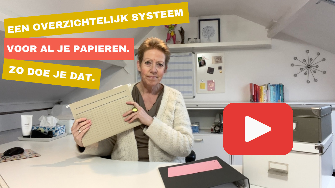 Een overzichtelijk systeem voor al je papieren, zo doe je dat.