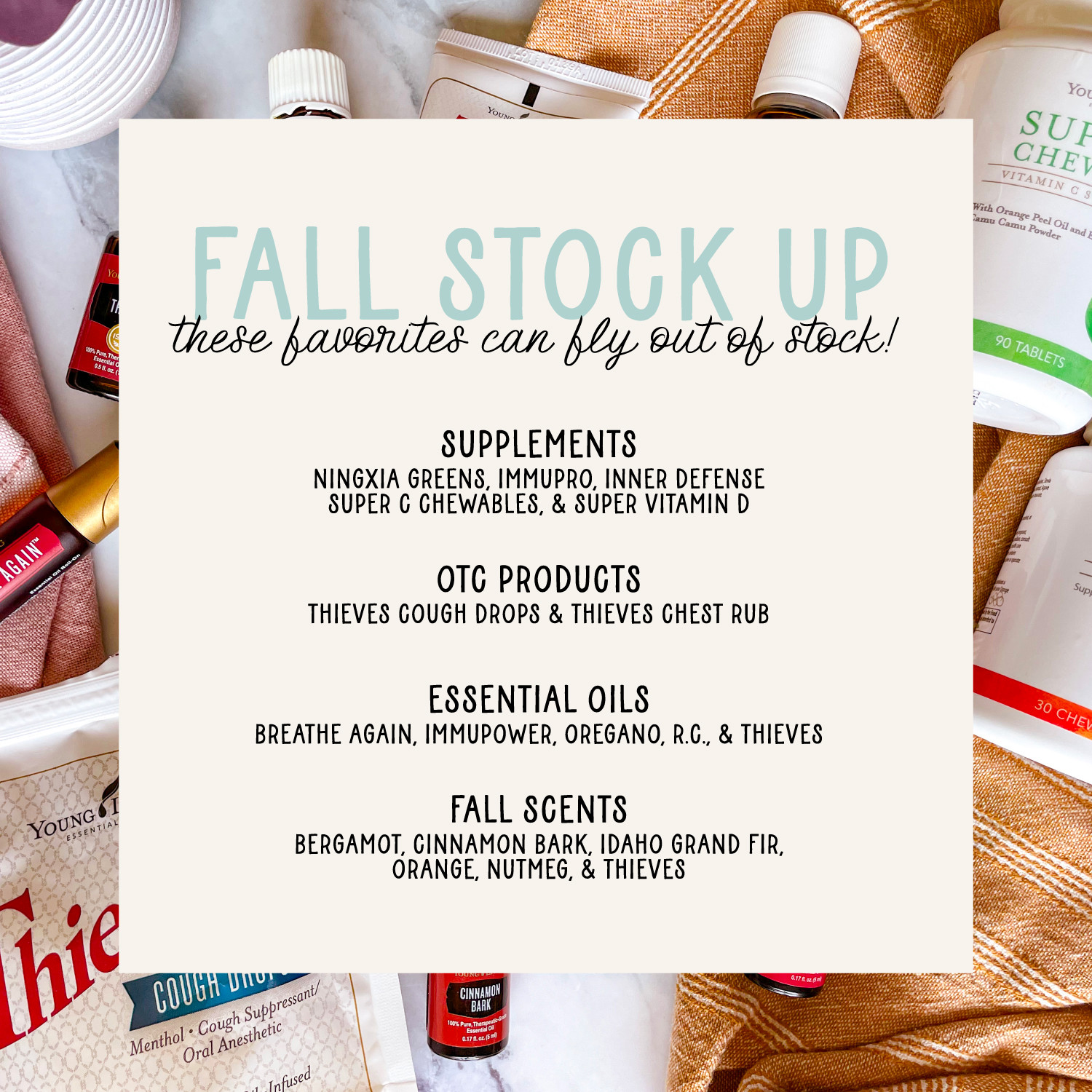 September 2023 - Fall Stock Up