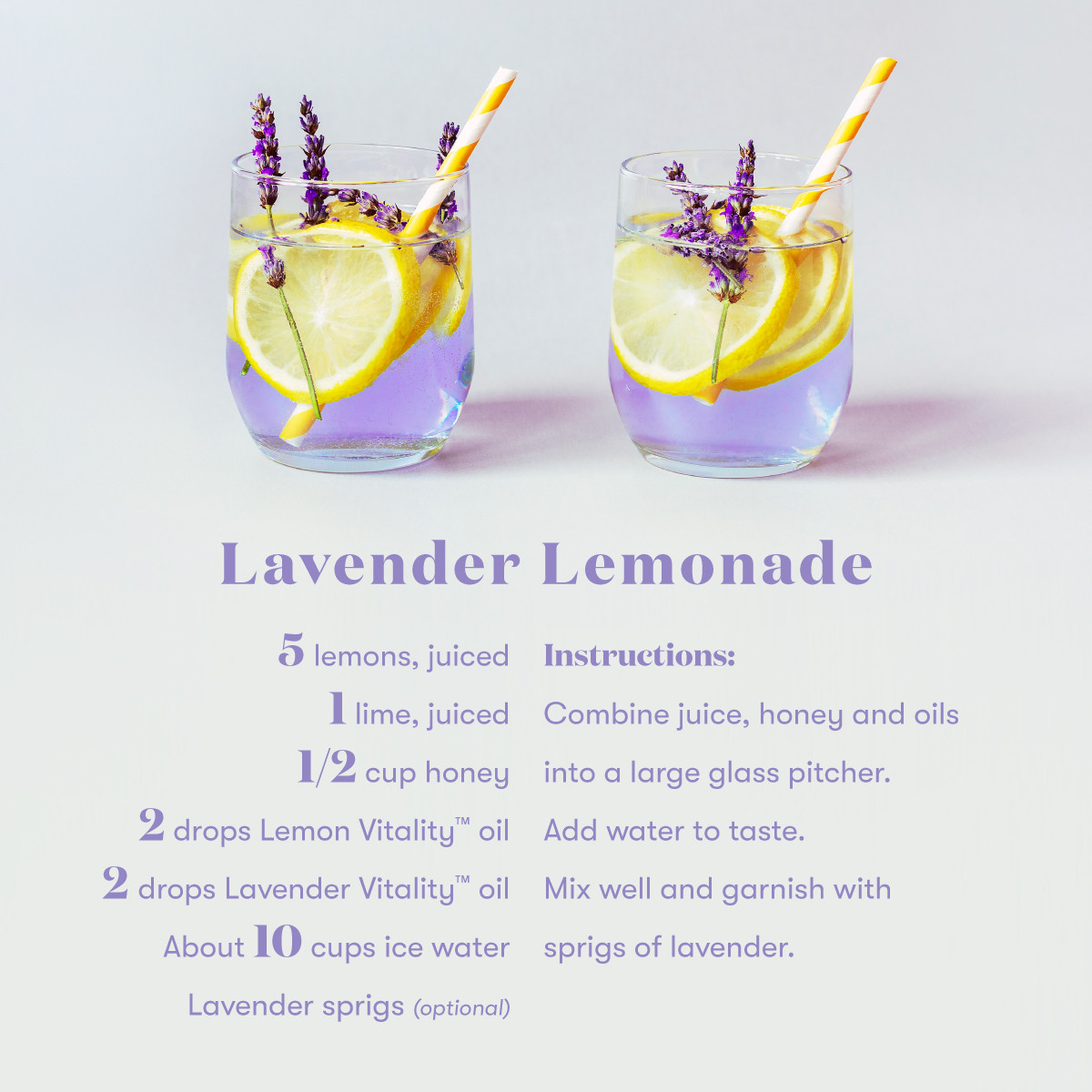 Honey-Lavender Lemonade