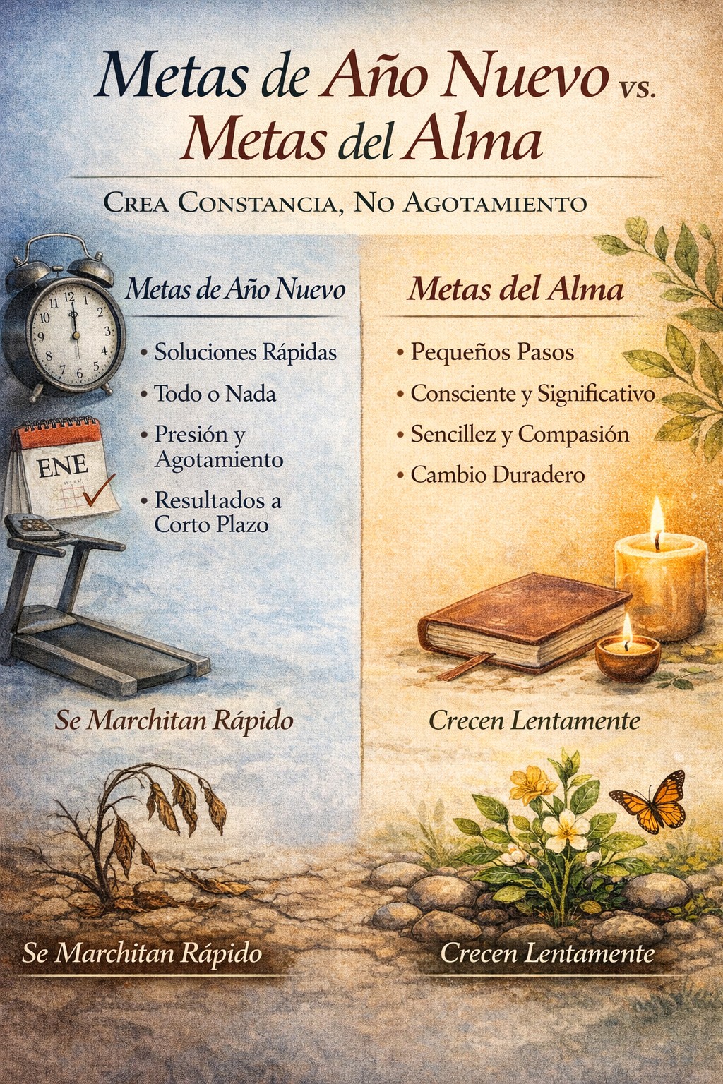Metas de Año Nuevo vs. Metas del Alma: Crea Constancia, No Agotamiento
