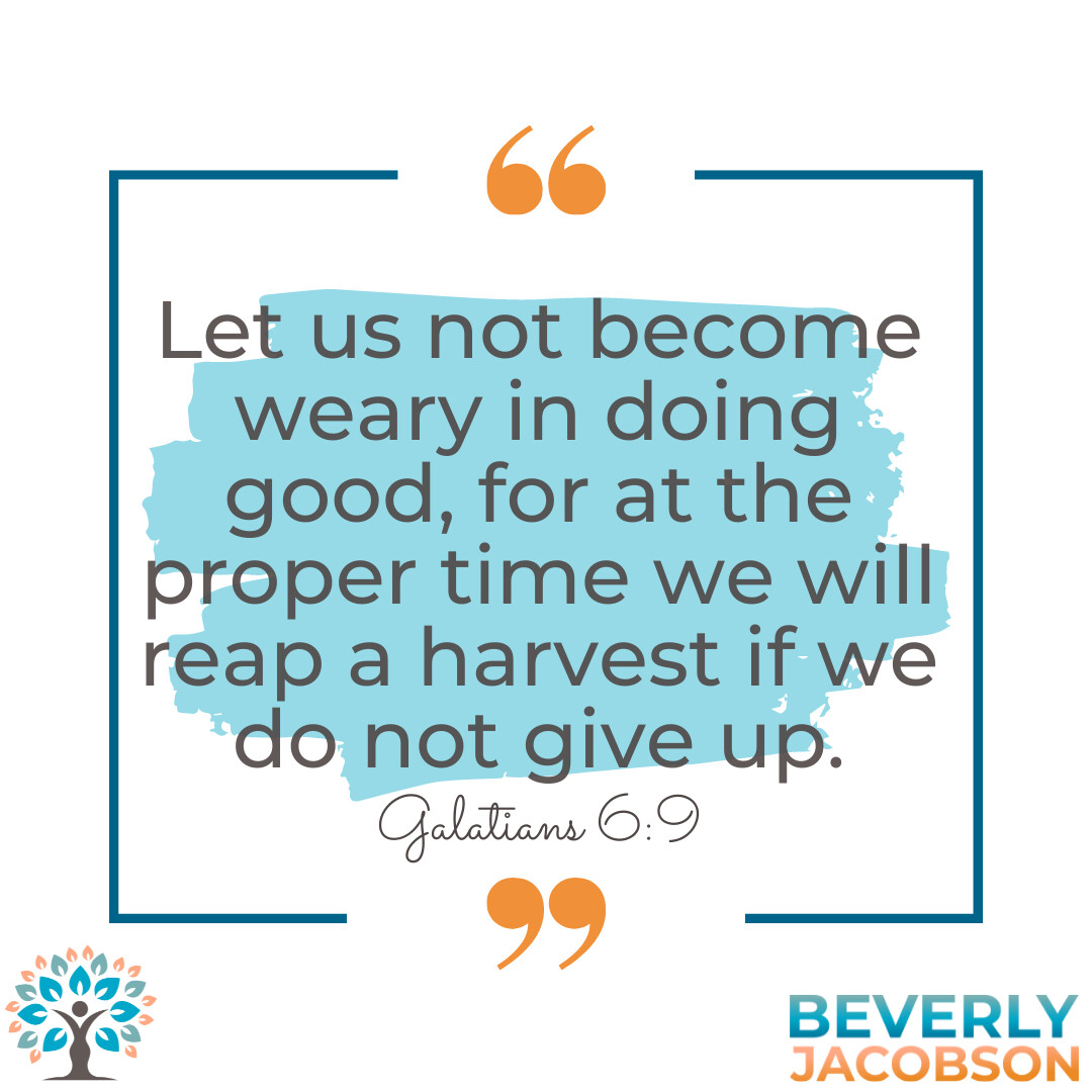 Let Us Not Become Weary